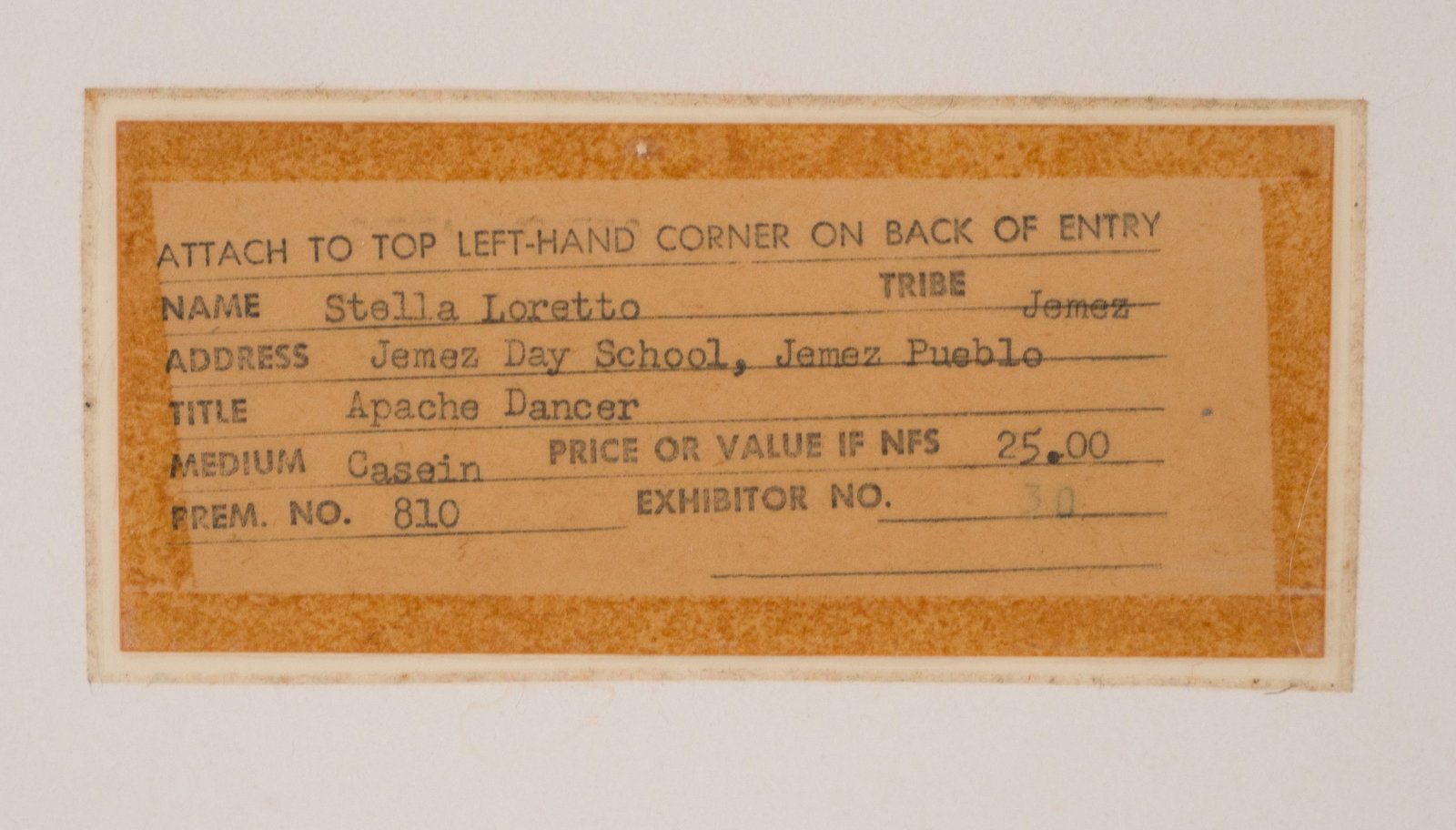 Estella Loretto, 1954, Apache Dancer, Casein on Paper - 7