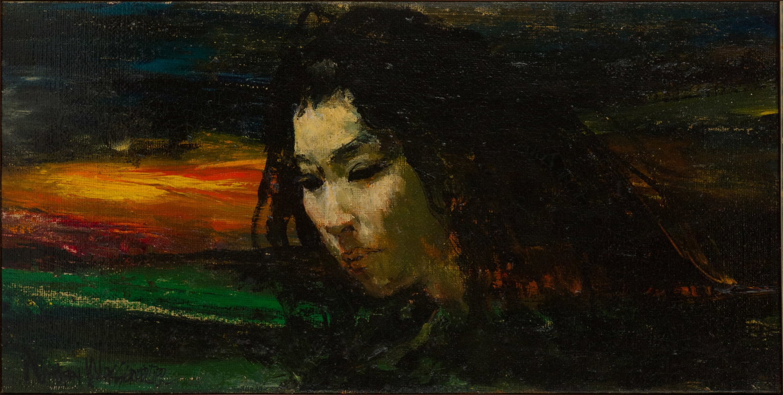 Arie Wachenhauzer, 1917-1998, Female Portrait, Oil on Canvas (1 of 6)