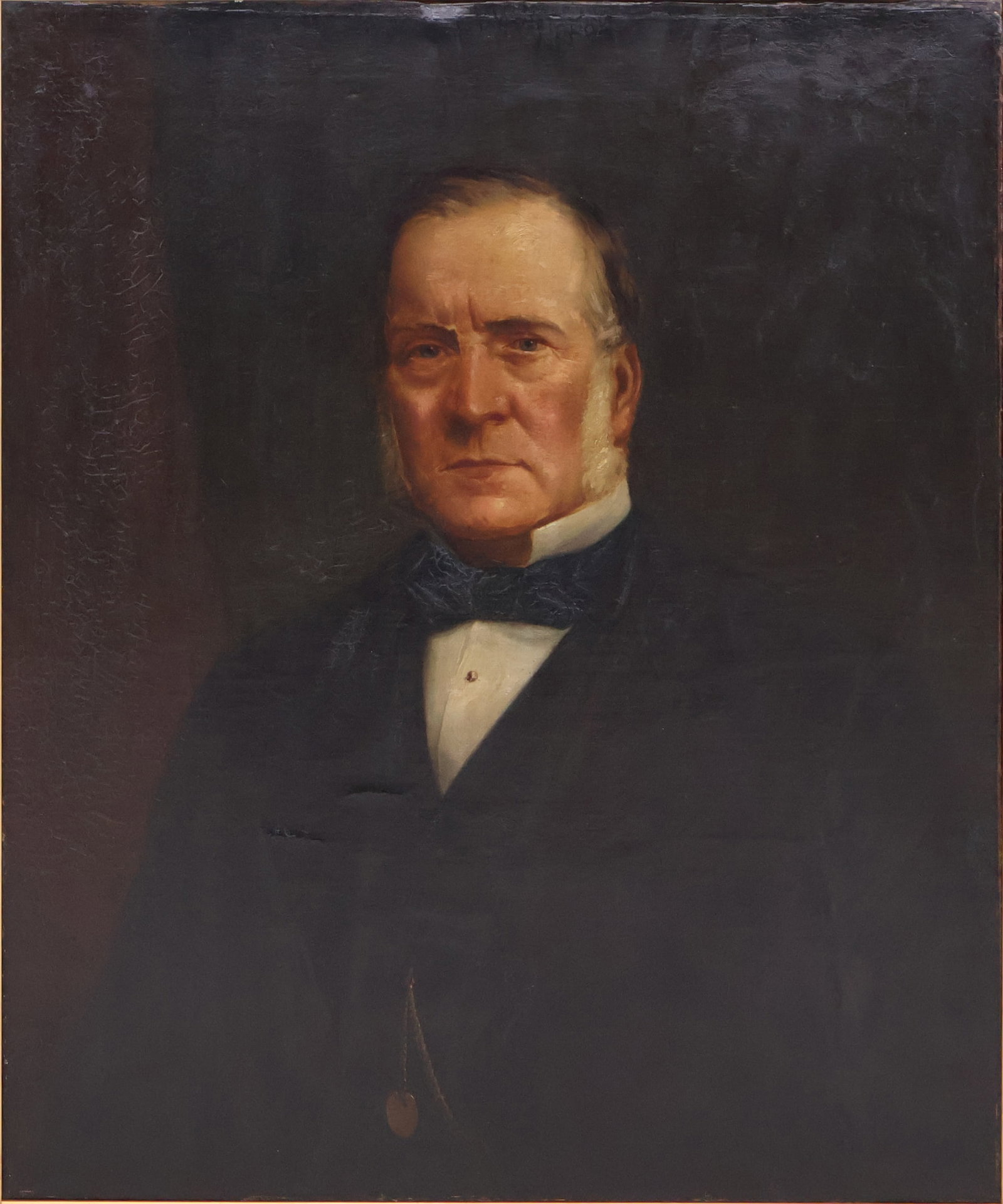 E. J. Turner, -1907, Portrait of a Gentleman with Watch Chain, Oil on Canvas: E. J. Turner -1907 Portrait of a Gentleman with Watch Chain Oil on Canvas Signed l.r. Sight: 29 5/8 x 24 1/2 in. (75.2 x 62.2 cm.), Frame: 39 1/2 x 34 1/2 in. (100.3 x 87.6 cm.)