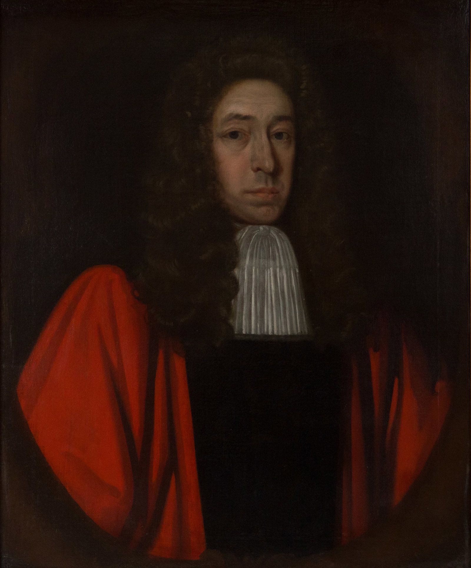 Portrait of a Judge, Oil on Canvas: Portrait of a Judge Oil on Canvas European, 19th C. appears to be unsigned. Sight: 29 3/4 x 24 1/2 in. (75.6 x 62.2 cm.), Frame: 36 x 30 1/4 in. (91.4 x 76.8 cm.)