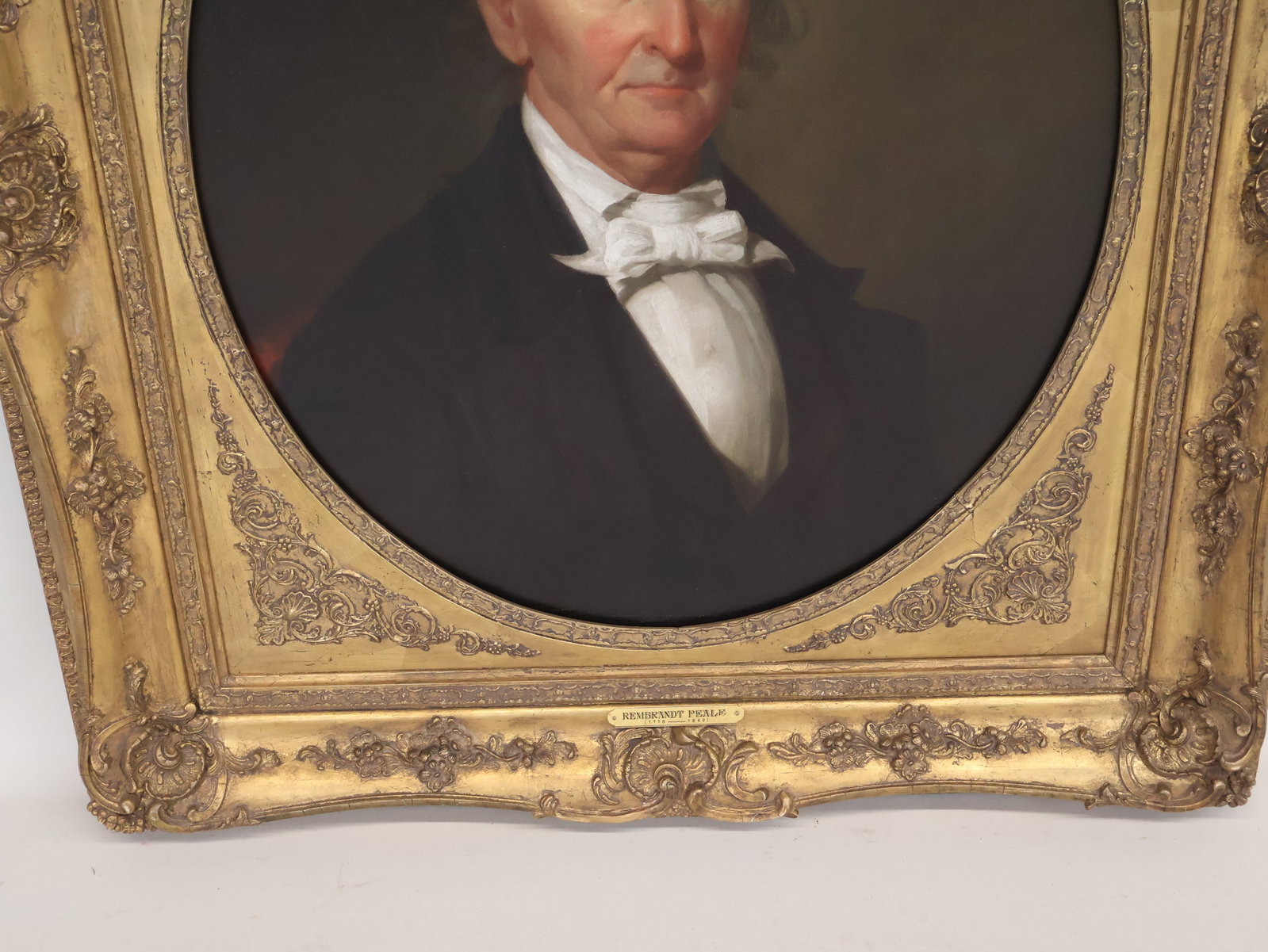 Attributed to Rembrandt Peale, 1778-1860, Member of the Highly Family, Oil on Canvas - 5
