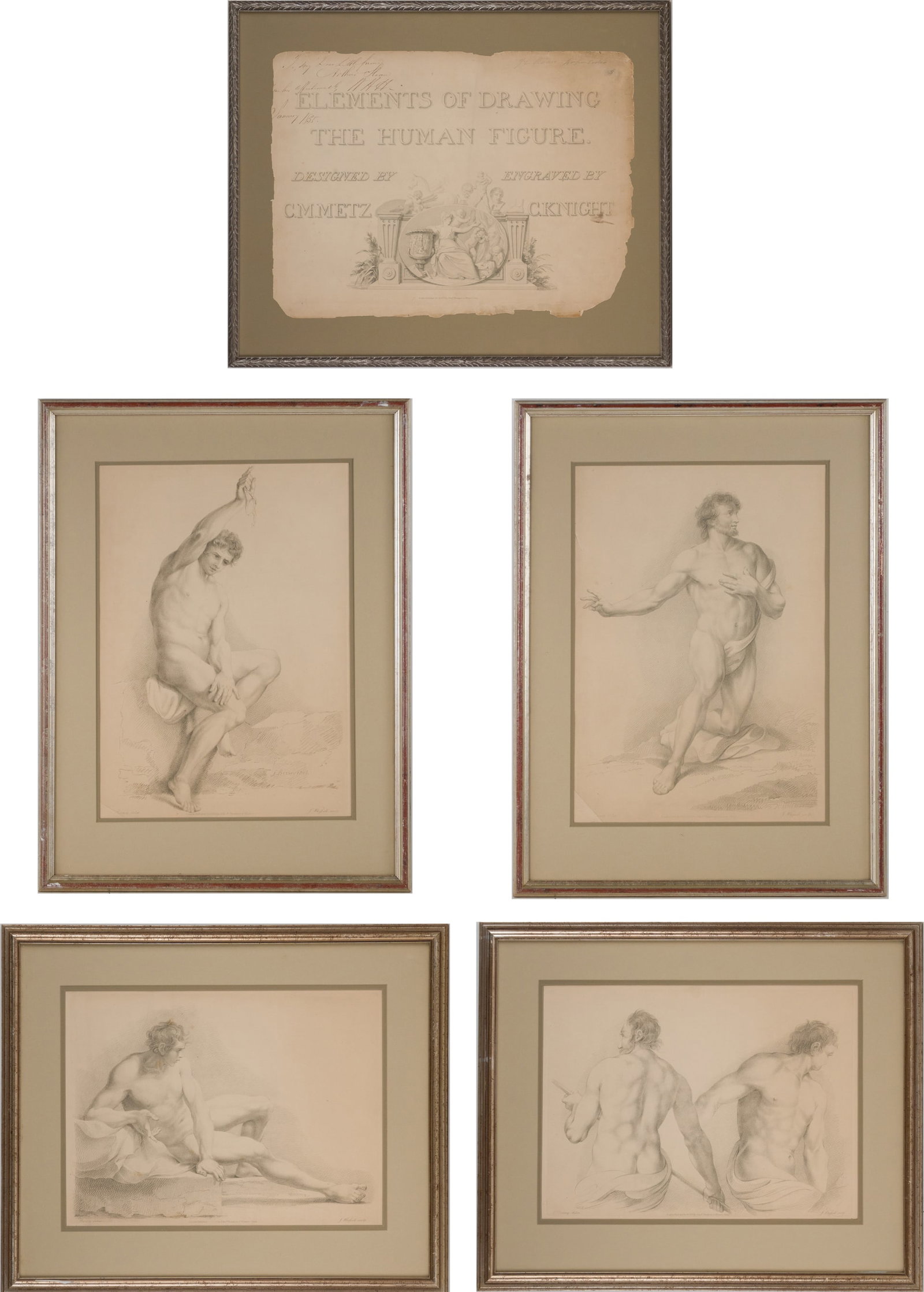 Four Classical Figures, Engravings (1 of 16)