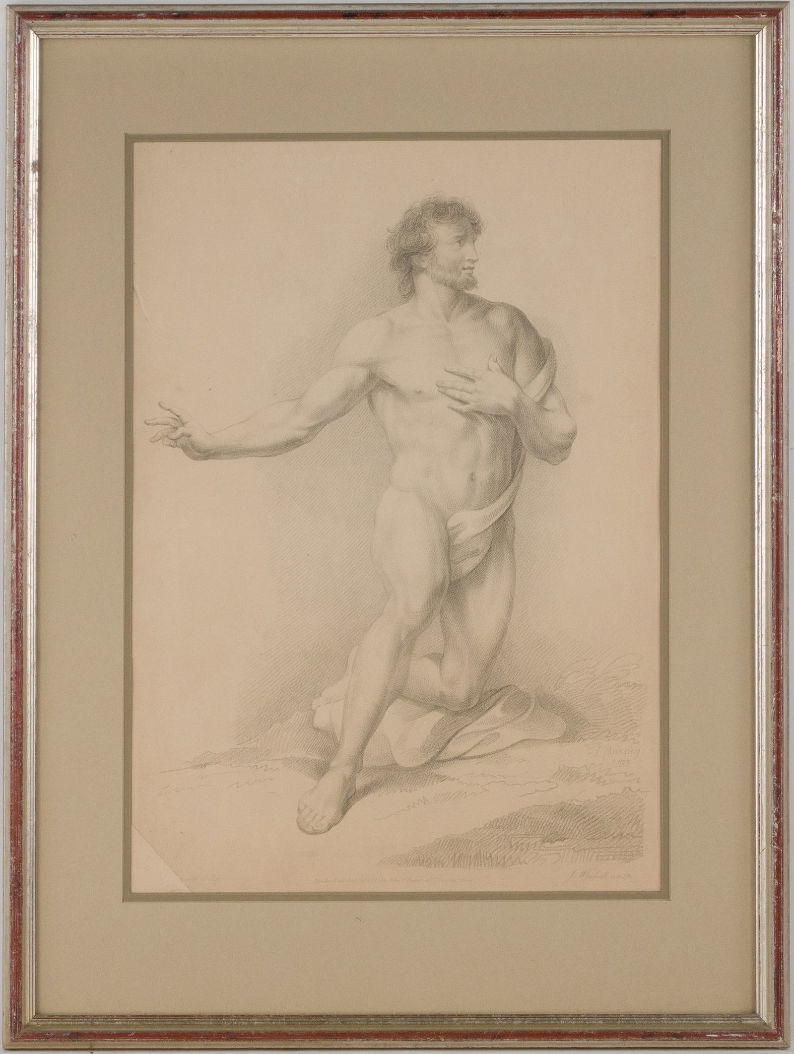 Four Classical Figures, Engravings - 3