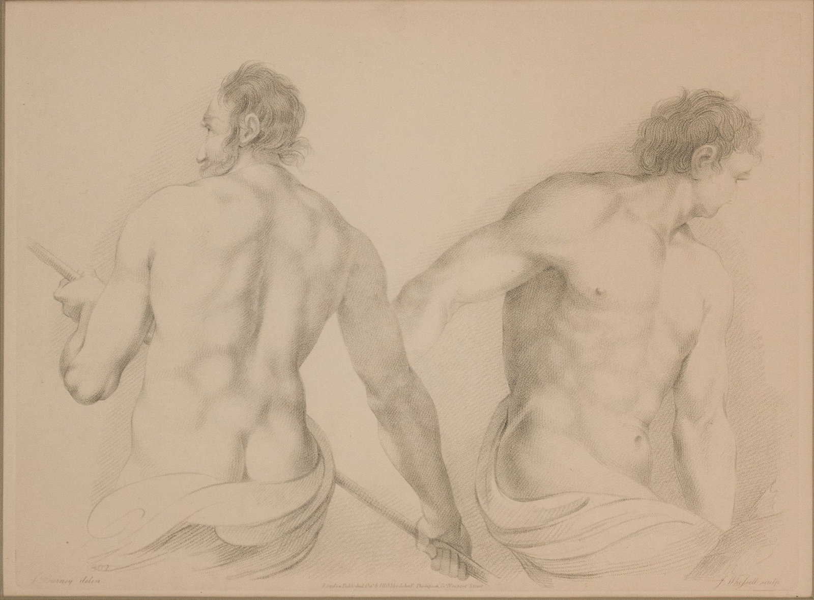 Four Classical Figures, Engravings - 8