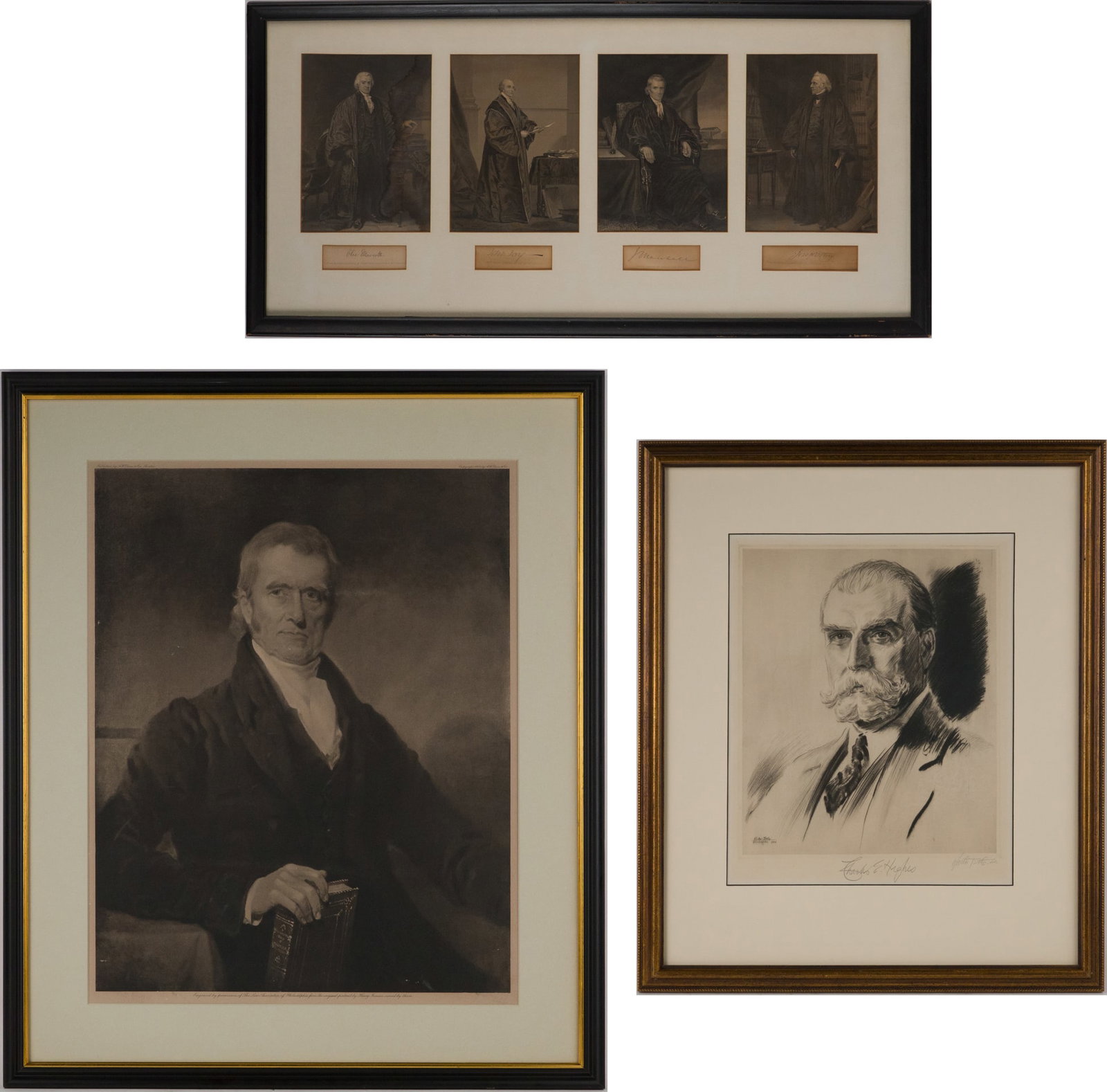 Walter Ernest Tittle, 1883-1966, Charles E. Hughes, Chief Justice of the Supreme Court, Drypoint (1 of 17)