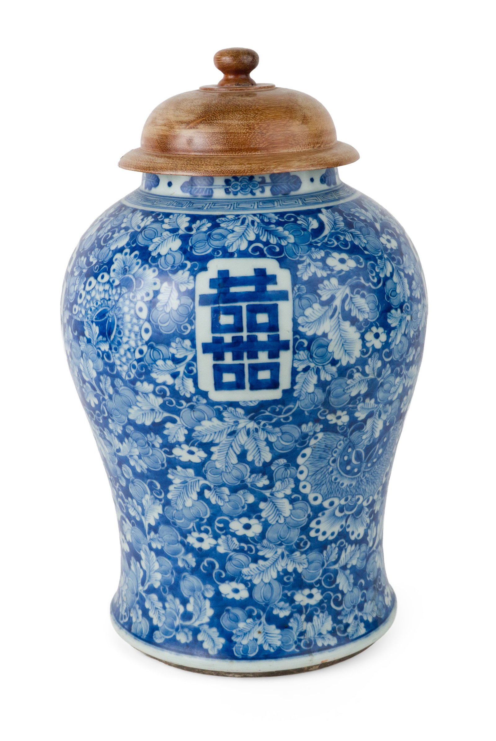 Chinese Blue and White Porcelain Baluster Jar (1 of 9)
