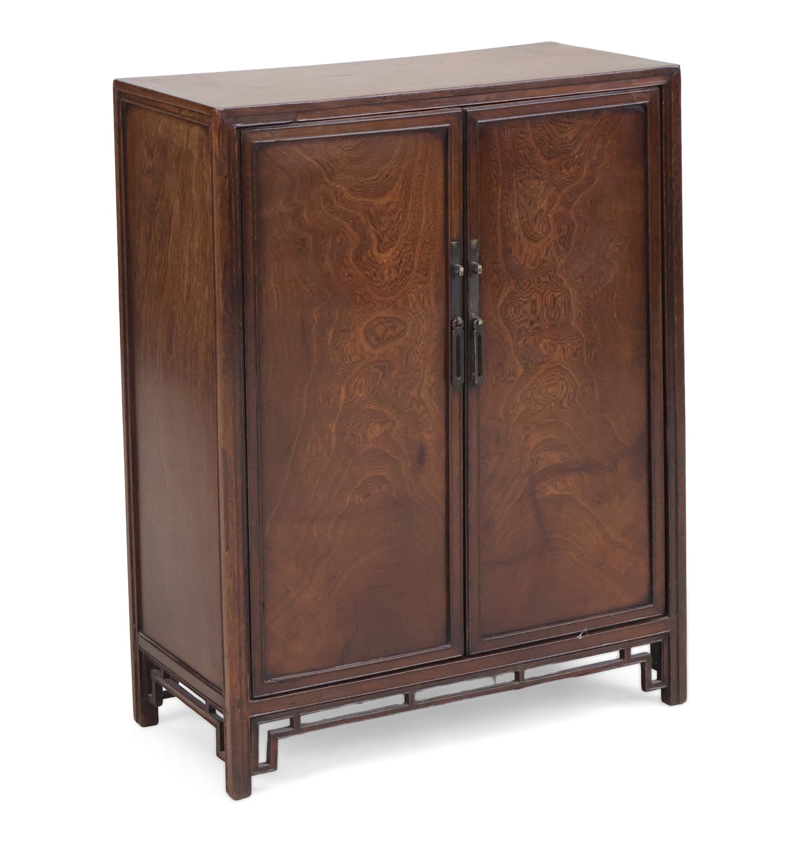 Chinese Longyan Cabinet: Chinese Longyan Cabinet Probably 18th C. Provenance: Schoeni Oriental Art, Hong Kong in 1992 as 18th Century. 23 x 17 1/2 x 8 1/4 in. (58.4 x 44.5 x 21 cm.)