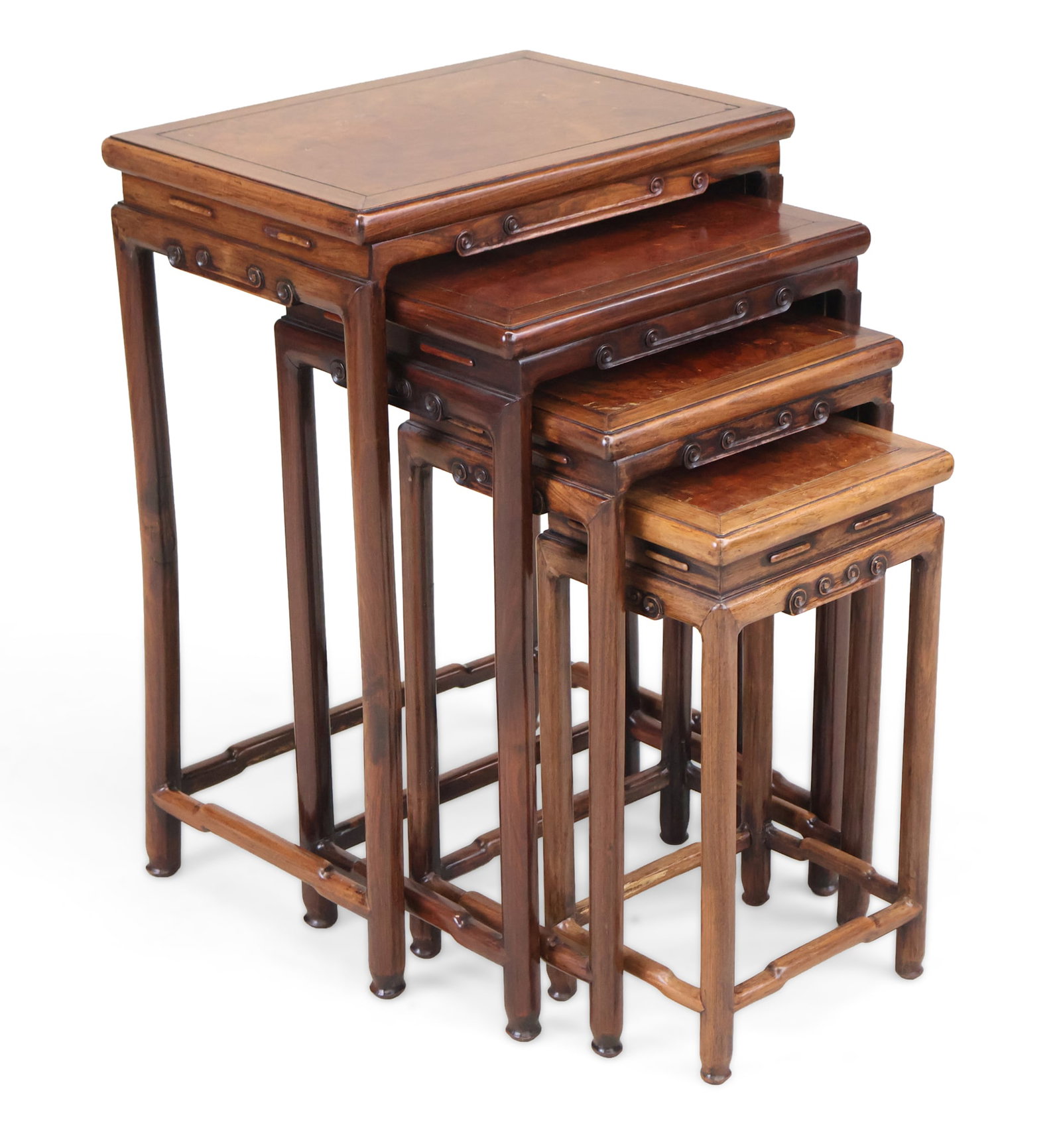 Four Chinese Hardwood Nesting Tables (1 of 8)