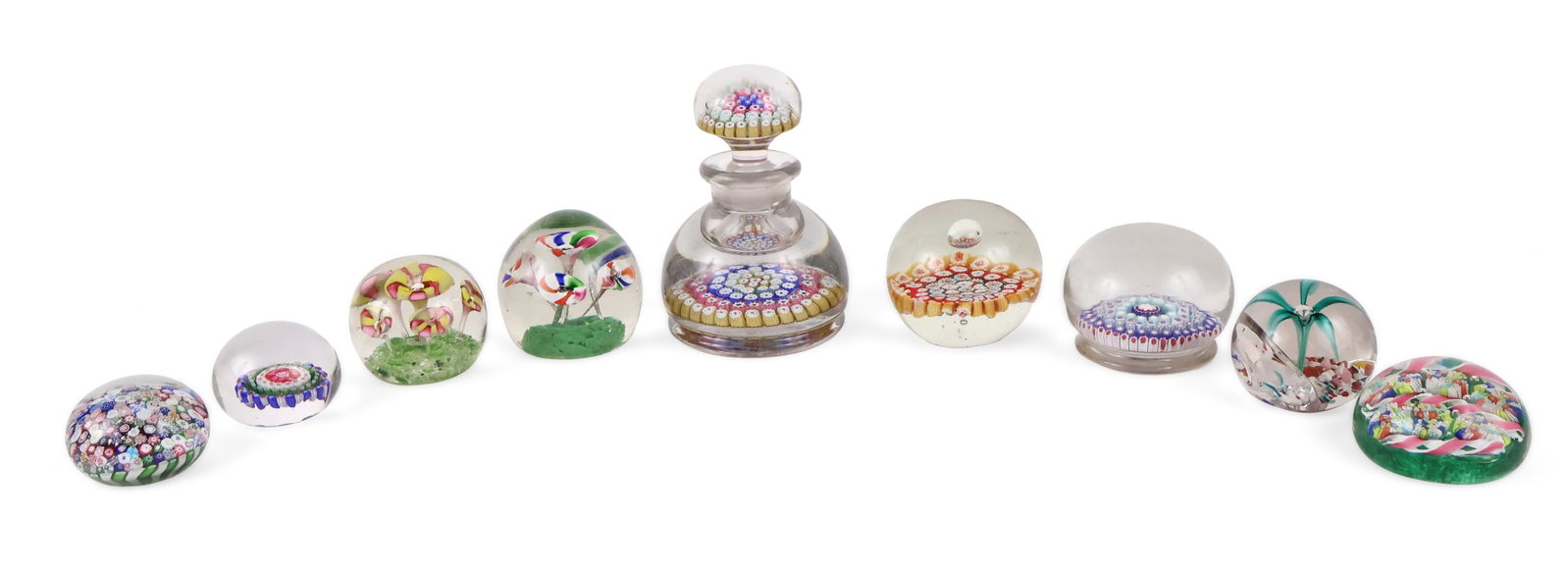 Group of Nine Paperweights (1 of 13)