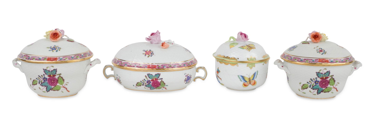 Three Herend "Chinese Bouquet" Sauce Tureens (1 of 13)