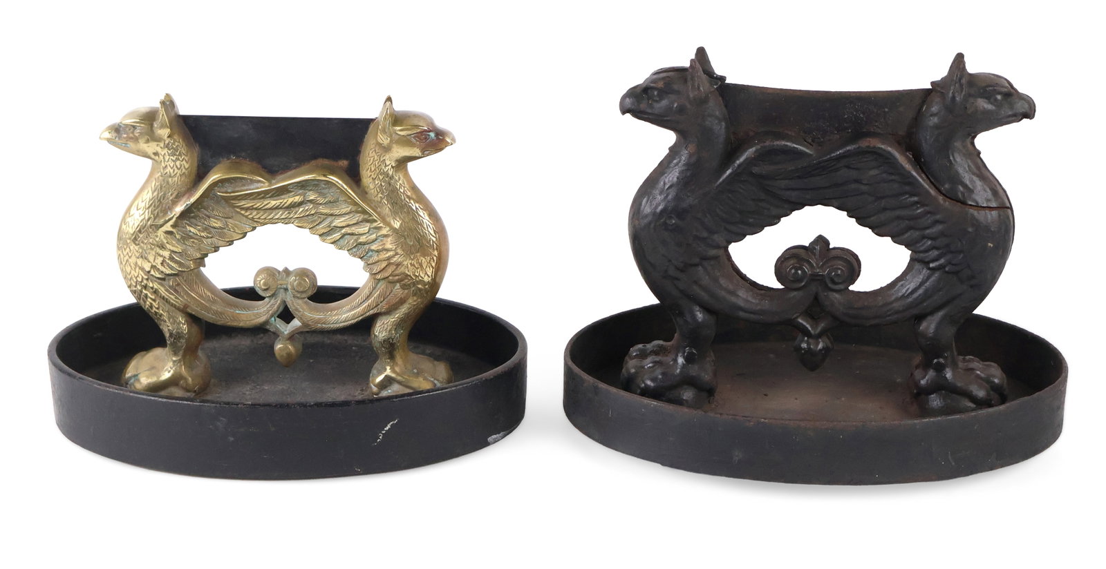 William IV Cast Brass and Iron Griffin-Form Boot Scraper (1 of 11)