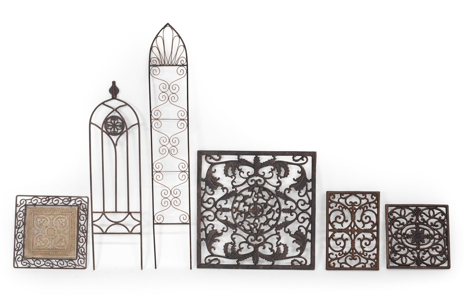 Group of Cast-Iron Decorative Register Grates (1 of 11)