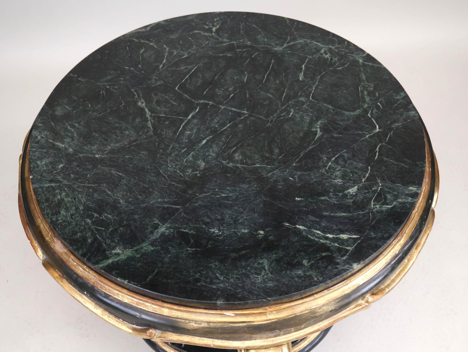 Two Tier Marble Top Painted Center Table - 4