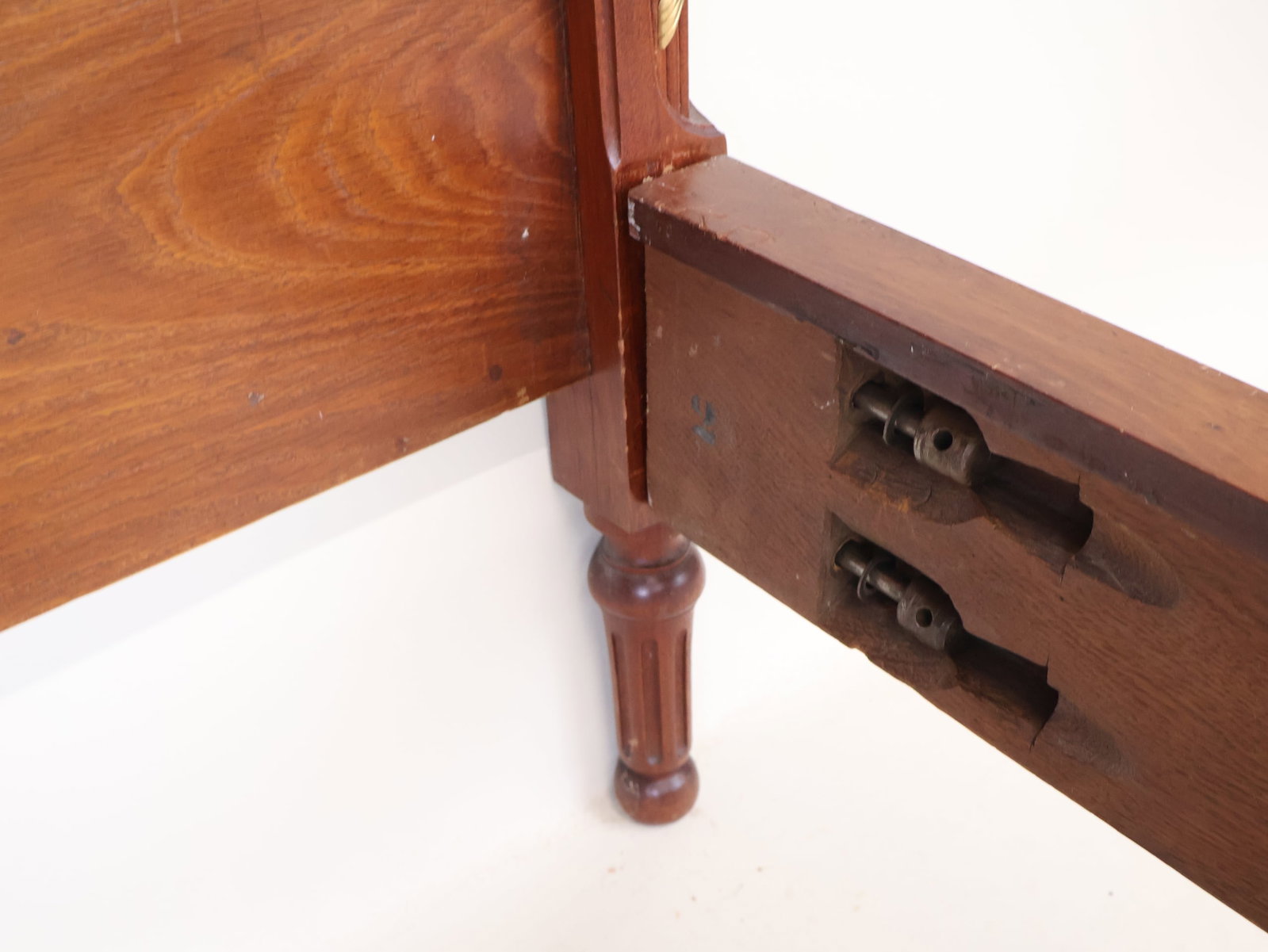 Neoclassical Style Ormolu-Mounted Walnut Bedstead. - 11