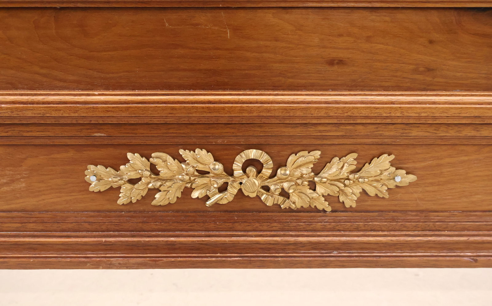 Neoclassical Style Ormolu-Mounted Walnut Bedstead. - 5