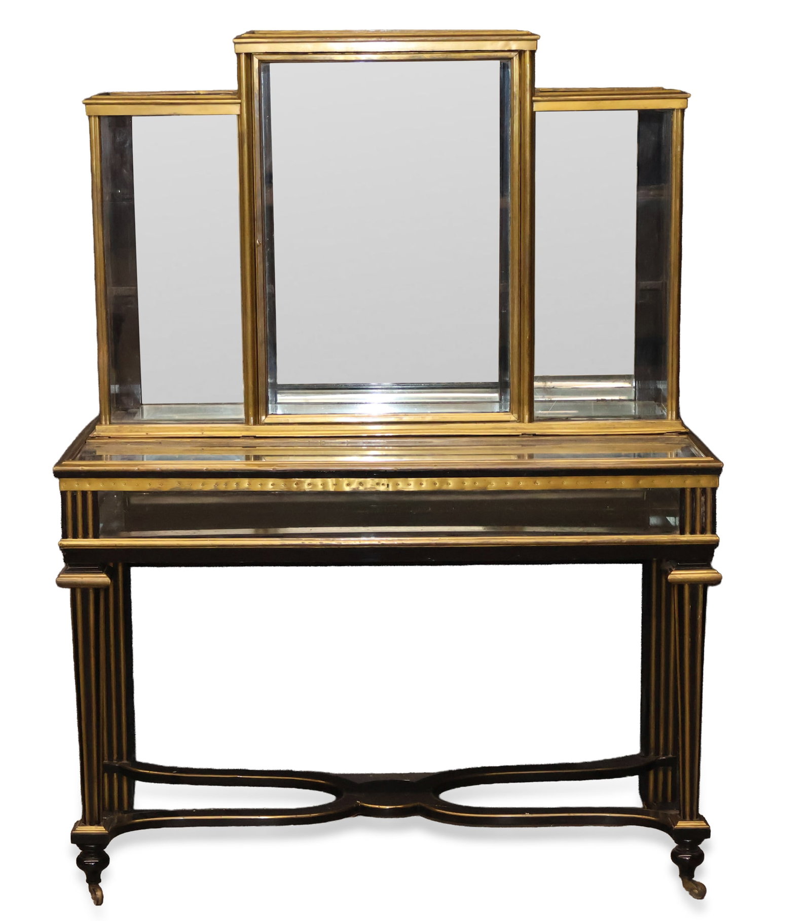 Napoleon III Style Ebonized and Gilt Display Cabinet (1 of 13)