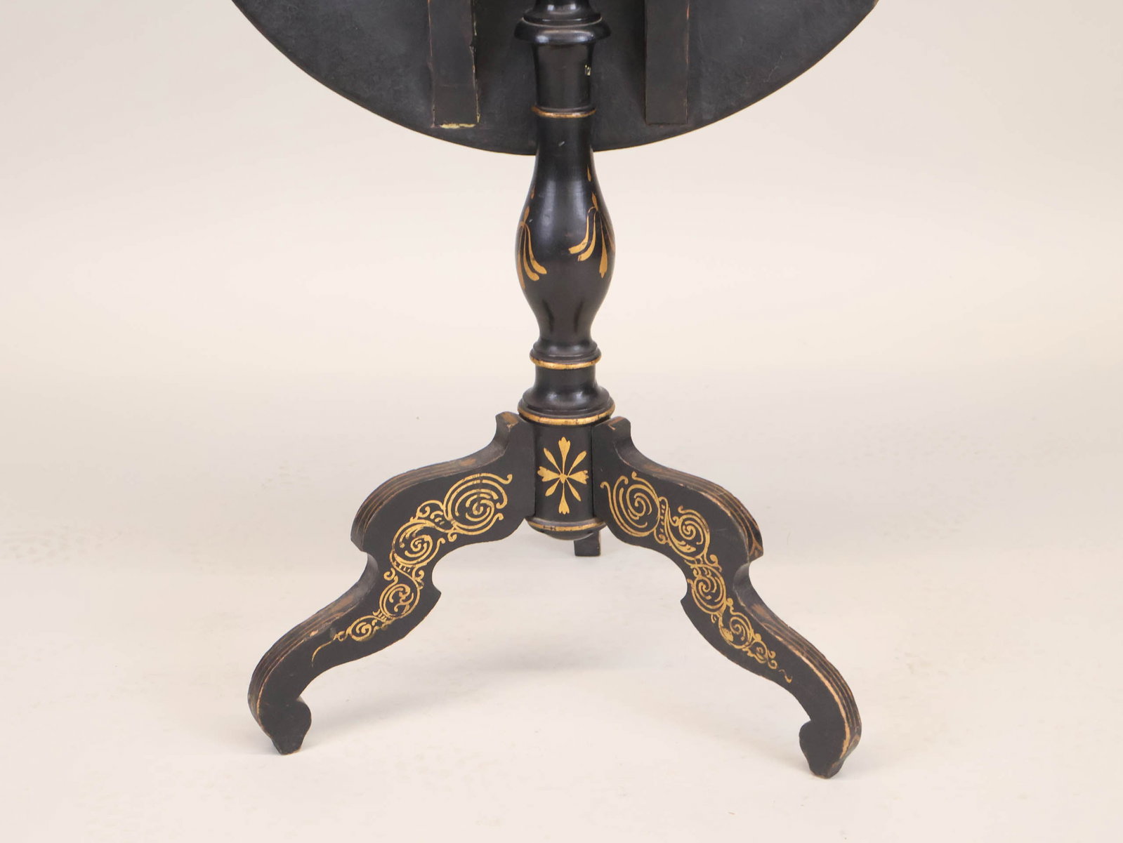 Elaborately Painted Tilt-Top Table - 15