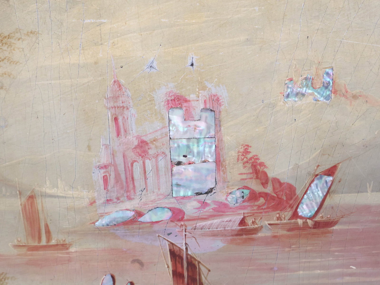 Elaborately Painted Tilt-Top Table - 5