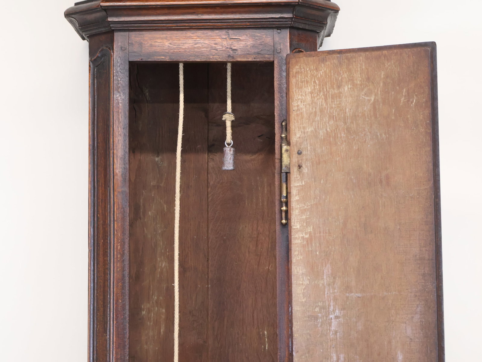 French Provincial Oak Tall Case Clock - 12