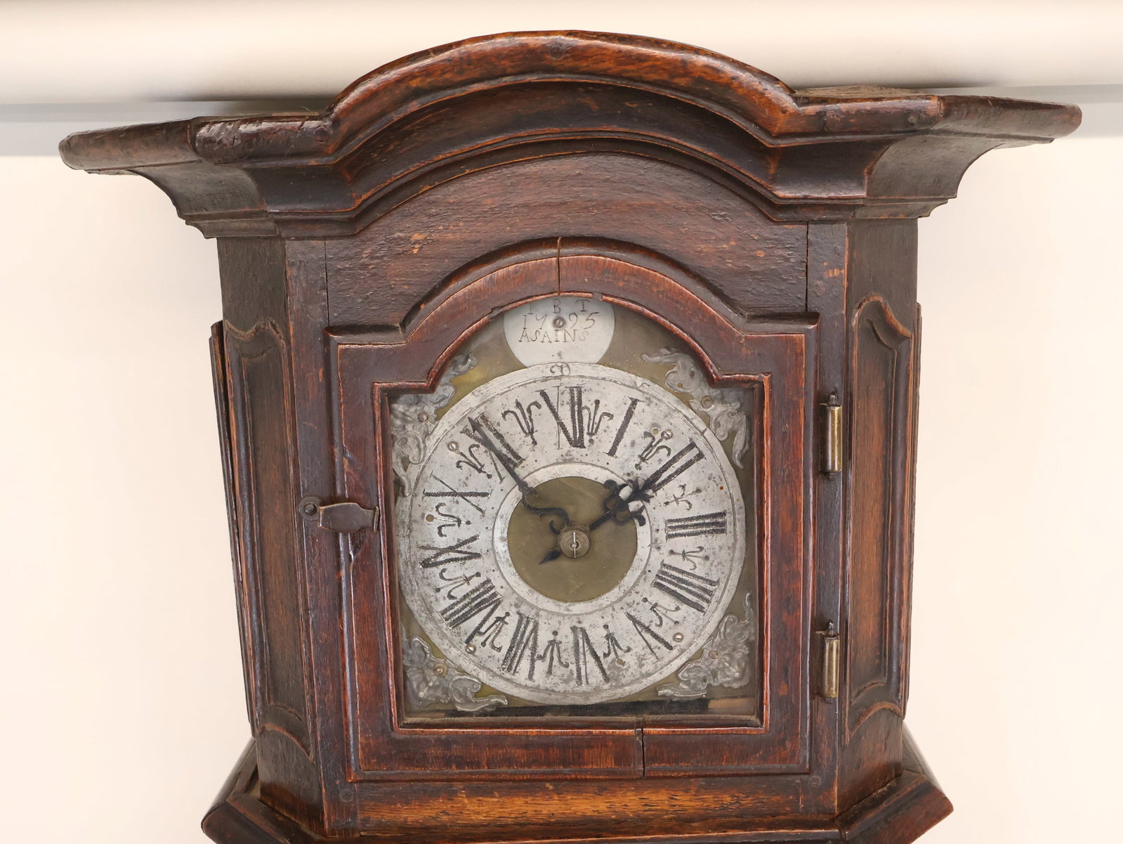 French Provincial Oak Tall Case Clock - 2