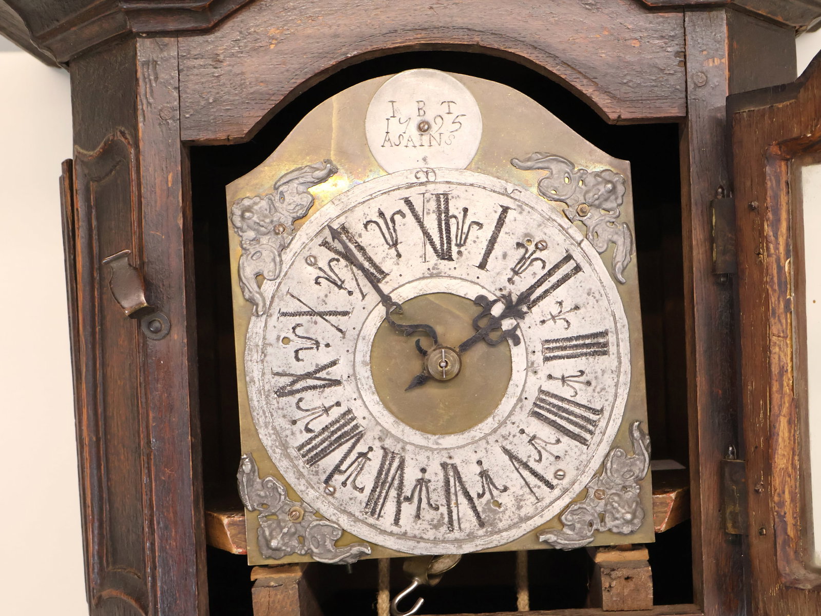 French Provincial Oak Tall Case Clock - 3