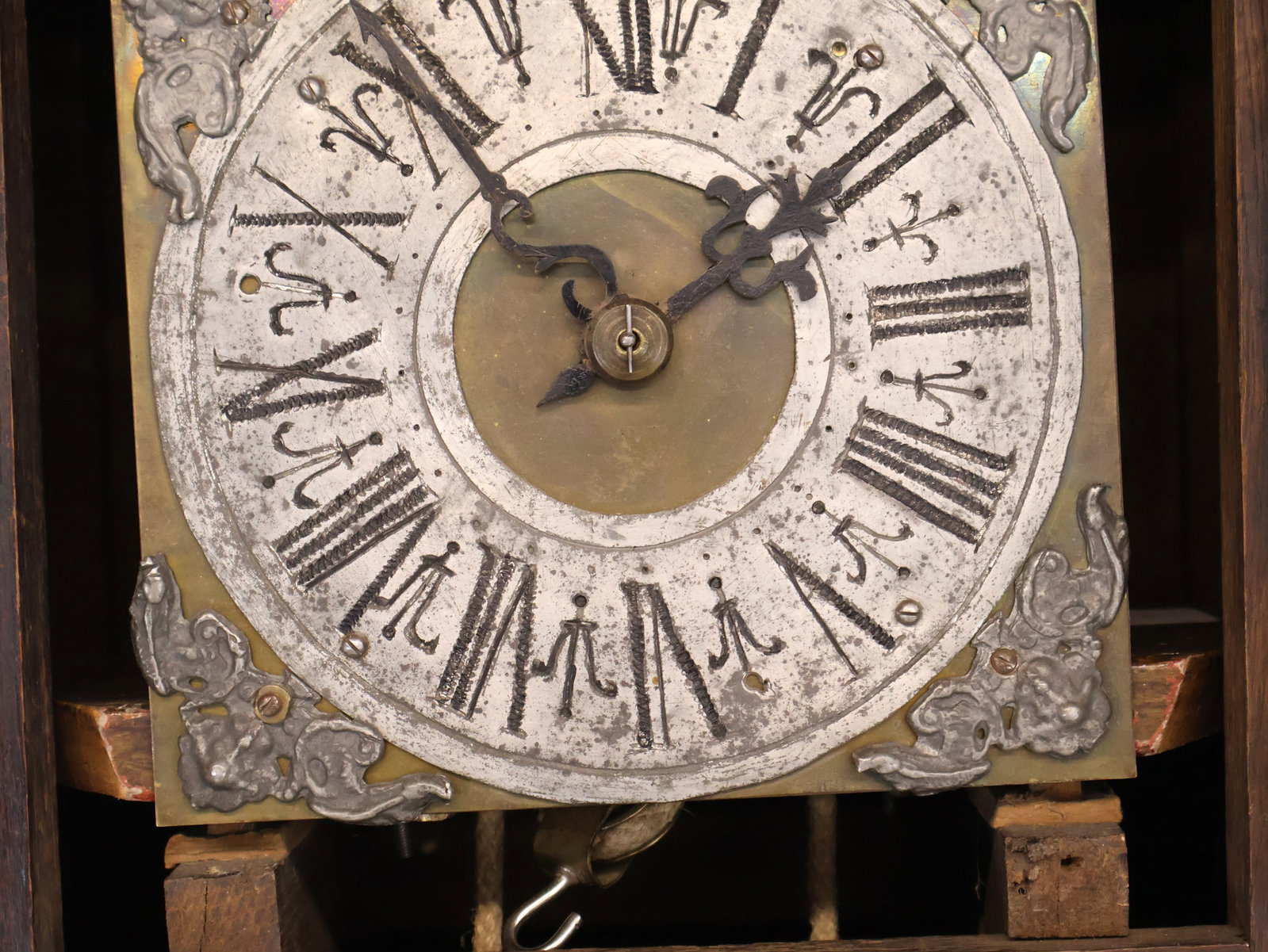French Provincial Oak Tall Case Clock - 4