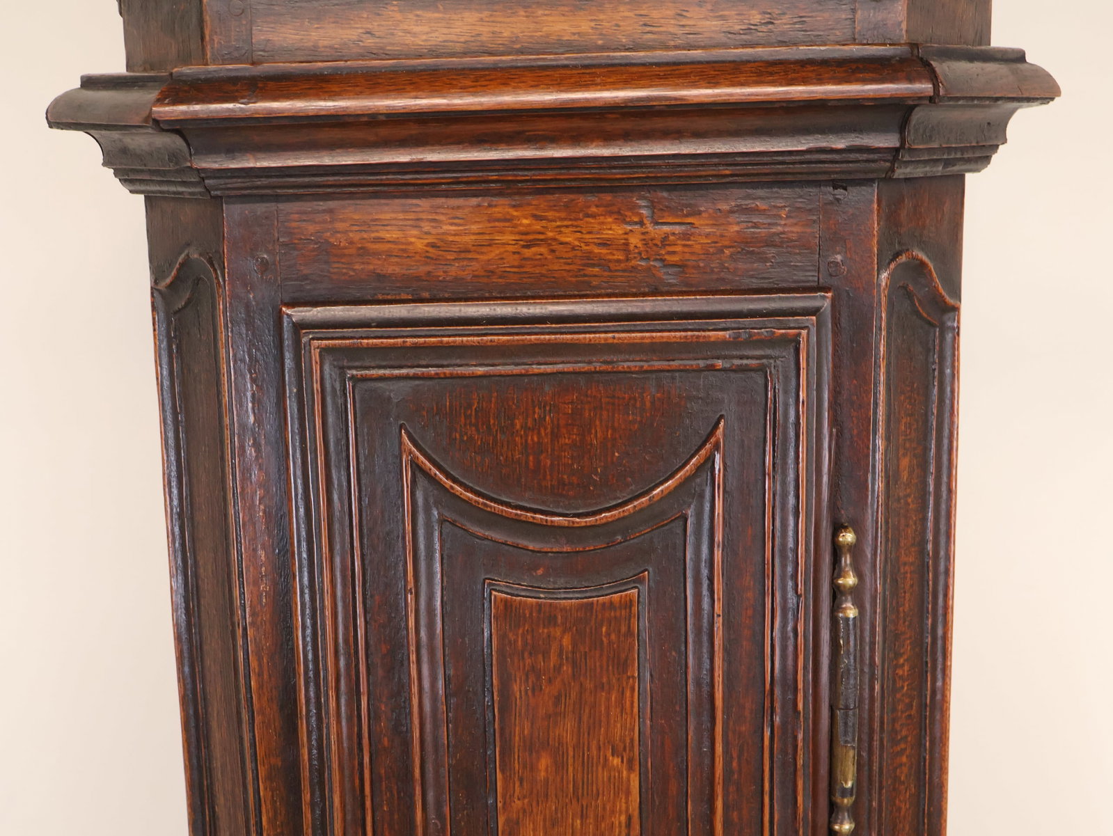 French Provincial Oak Tall Case Clock - 6