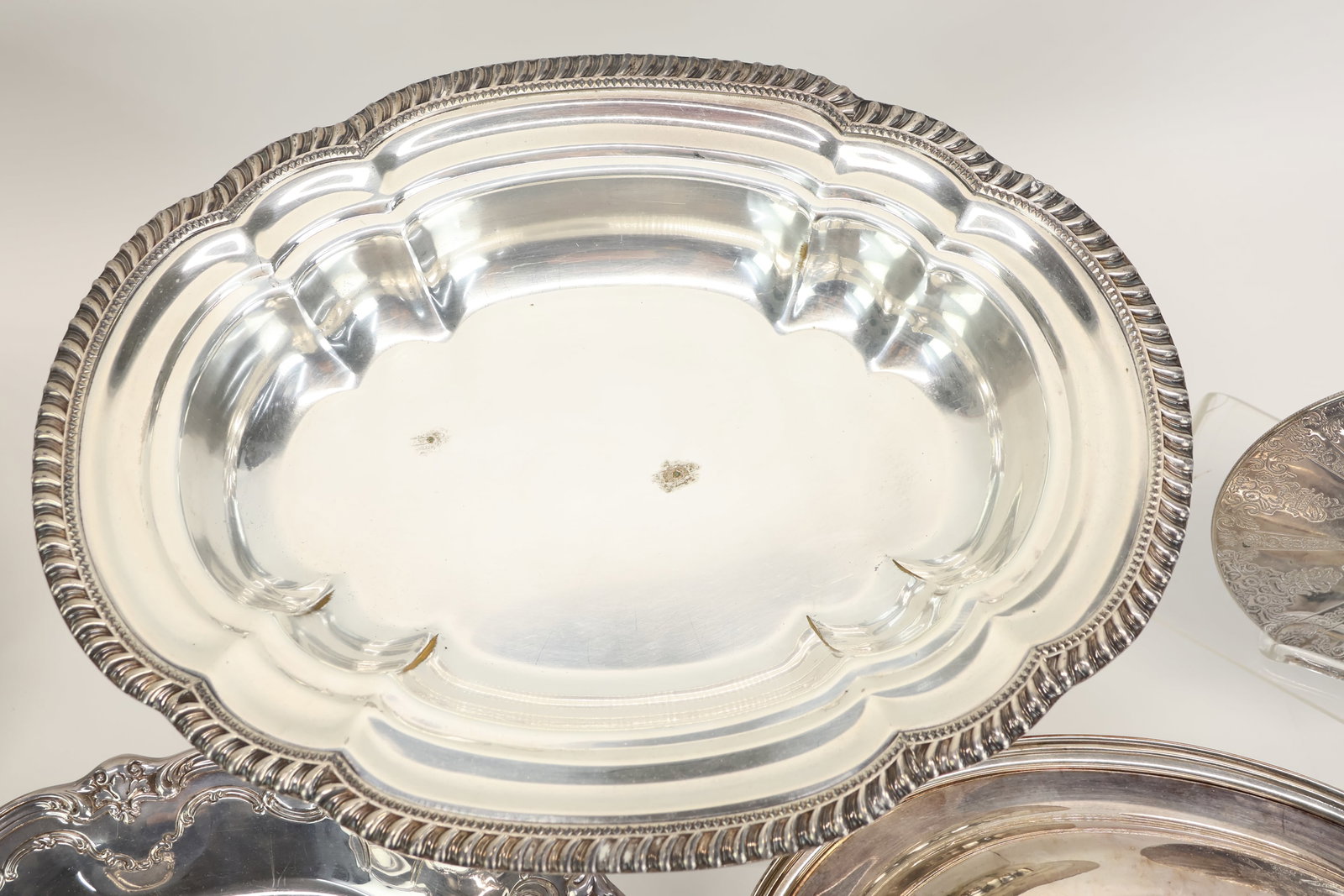 Group of Assorted Silver Plated Serving Articles - 4