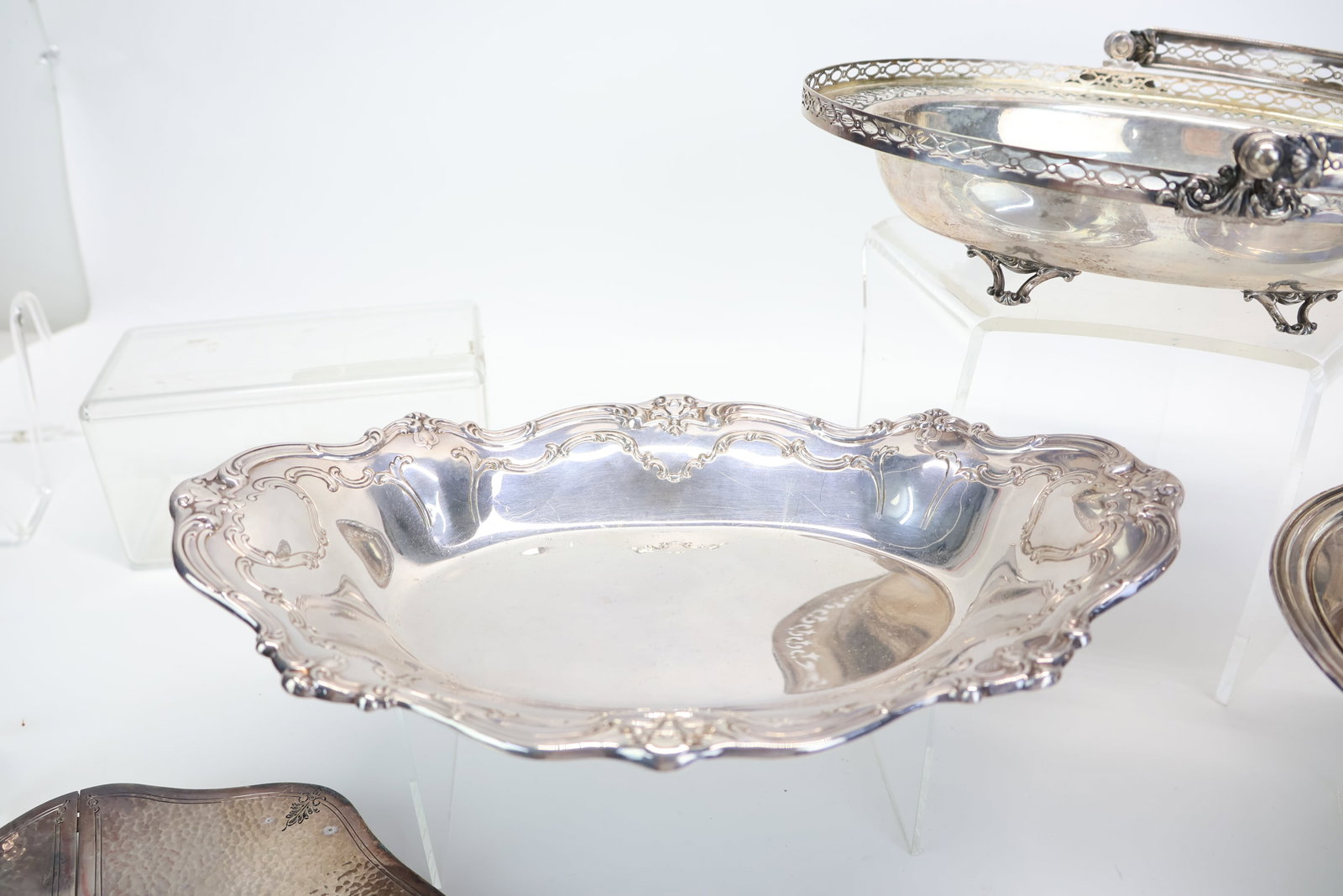 Group of Assorted Silver Plated Serving Articles - 9