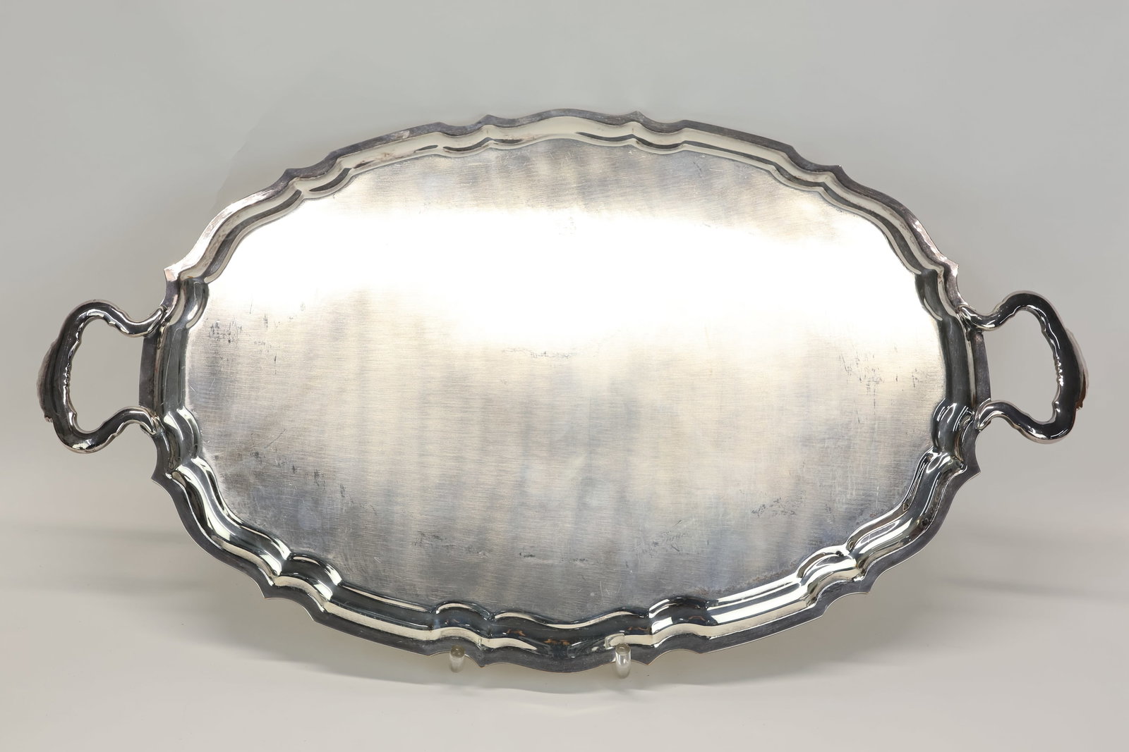 Silver Plated Double Handled Serving Tray - 3