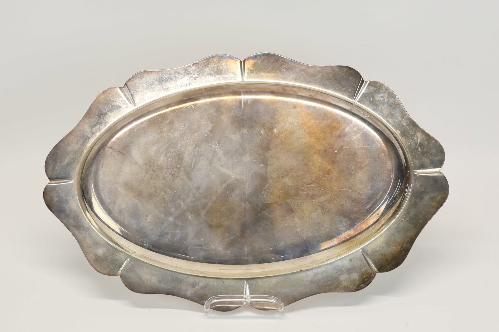 Silver Plated Double Handled Serving Tray - 8