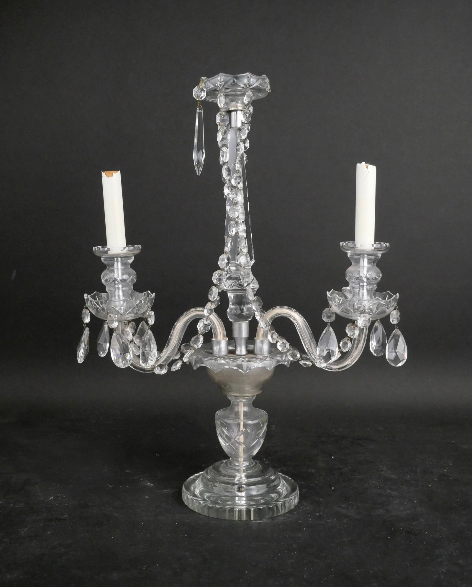 Two Light Crystal Candelabra Light (1 of 11)