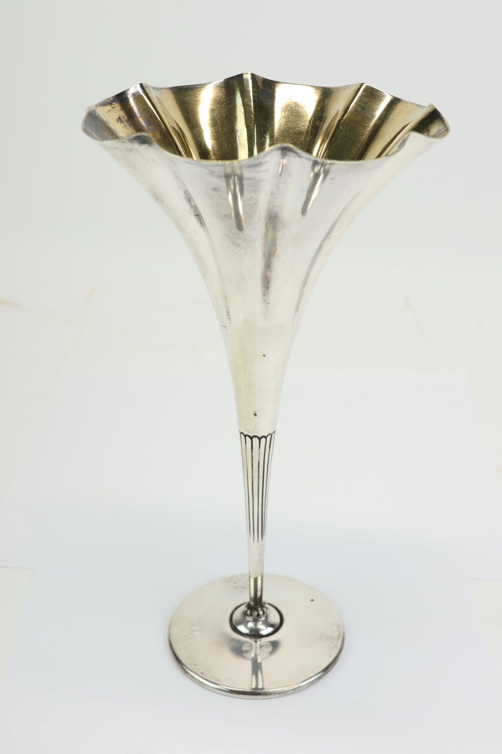 Tiffany & Co Makers Sterling Silver Trumpet Vase (1 of 6)