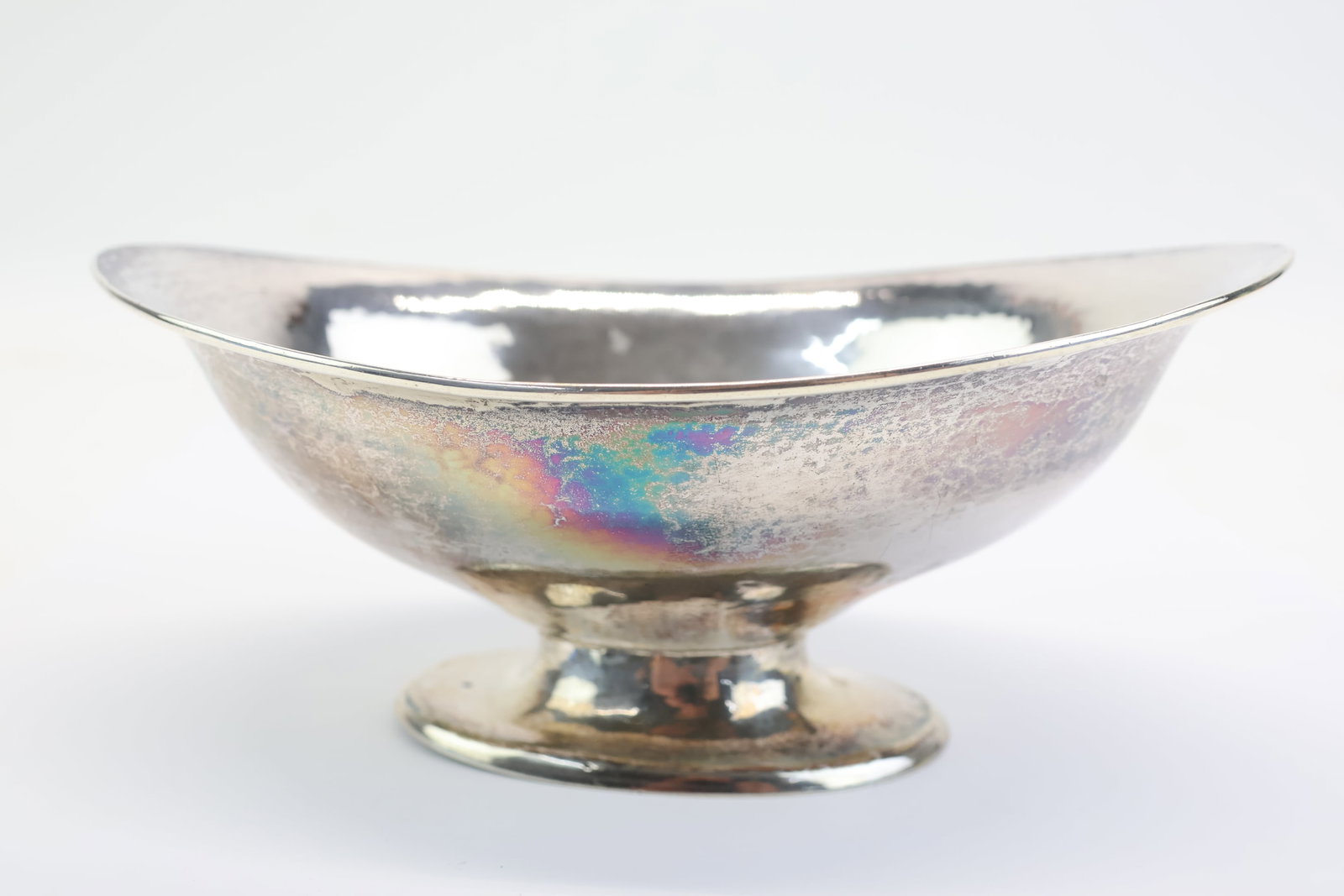Arts and Crafts Style Hand Hammered Eicher Sterling Silver Bowl (1 of 5)