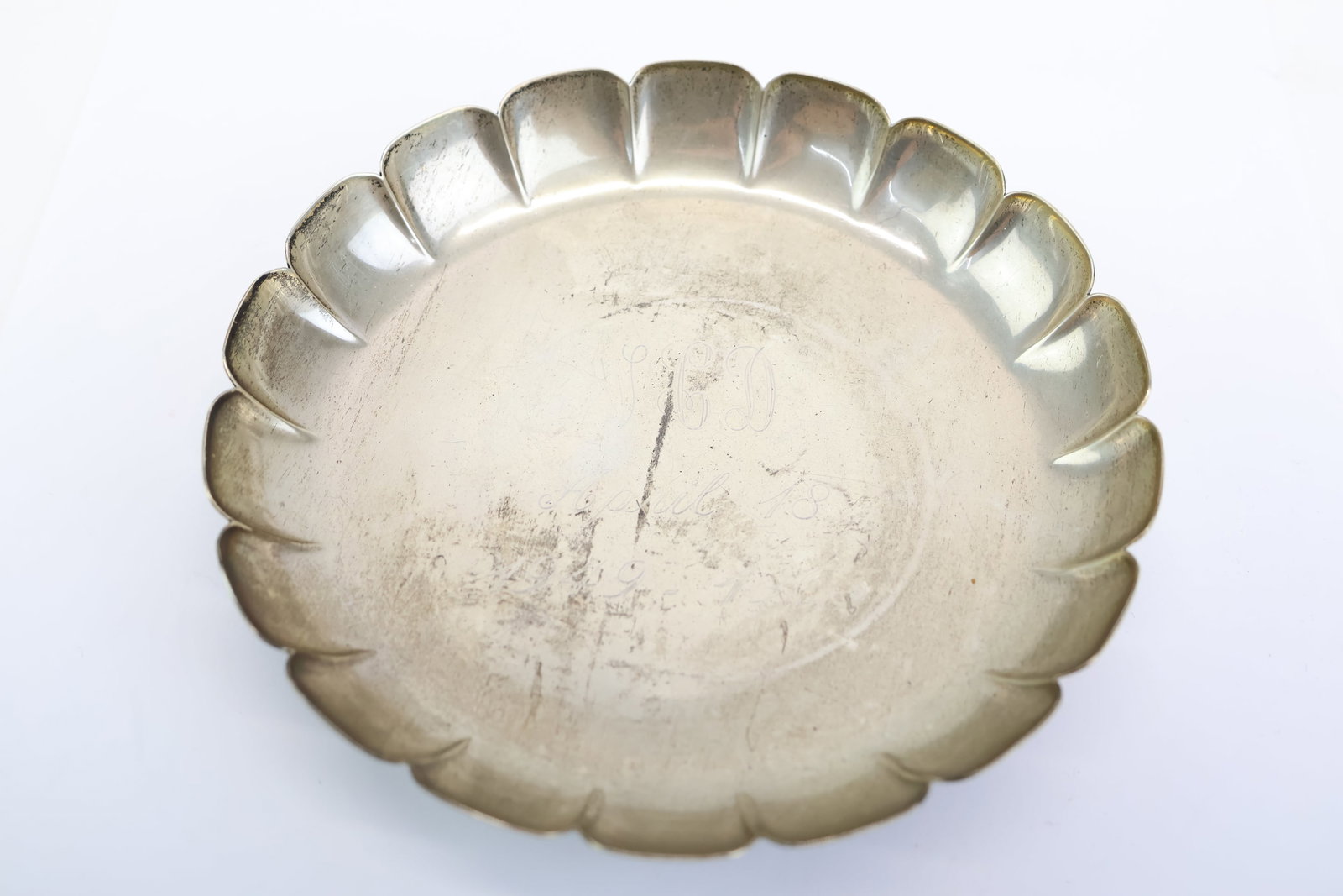 Sterling Silver Tuttle Footed Anniversary Bowl (1 of 6)