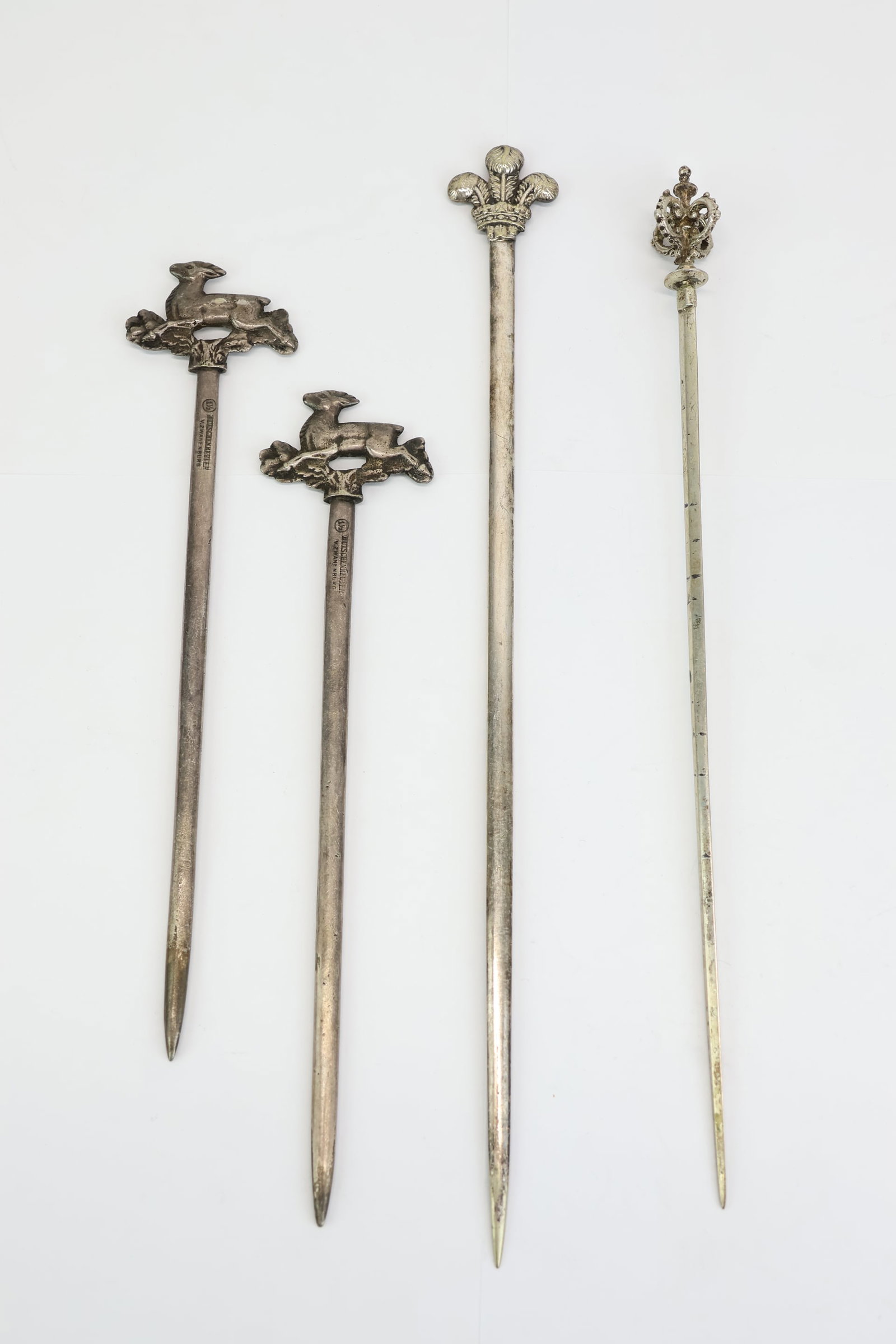 Pair of Hutschenreuter Silver Stag Meat Skewers (1 of 8)