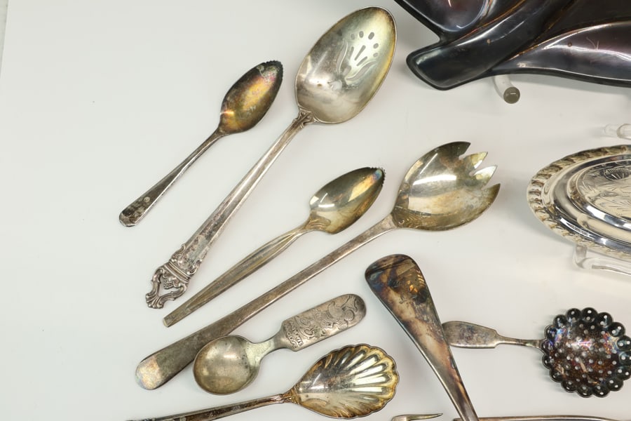 Group of Assorted Silver Plated Table Articles - 12