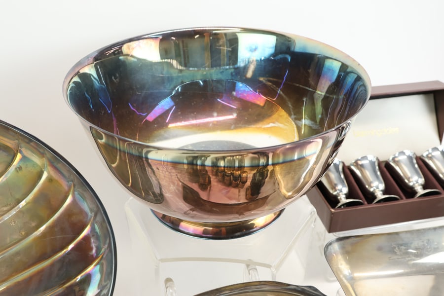 Group of Assorted Silver Plated Table Articles - 3