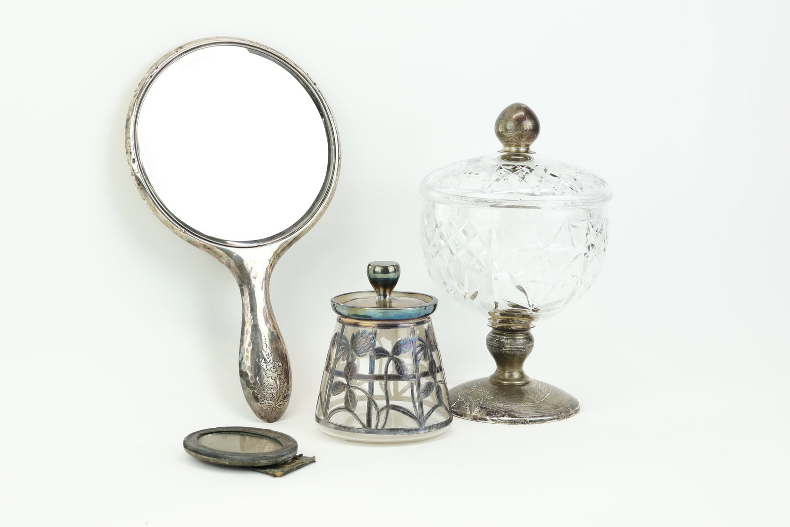 J.W. Benson Sterling Silver Hand Mirror (1 of 15)