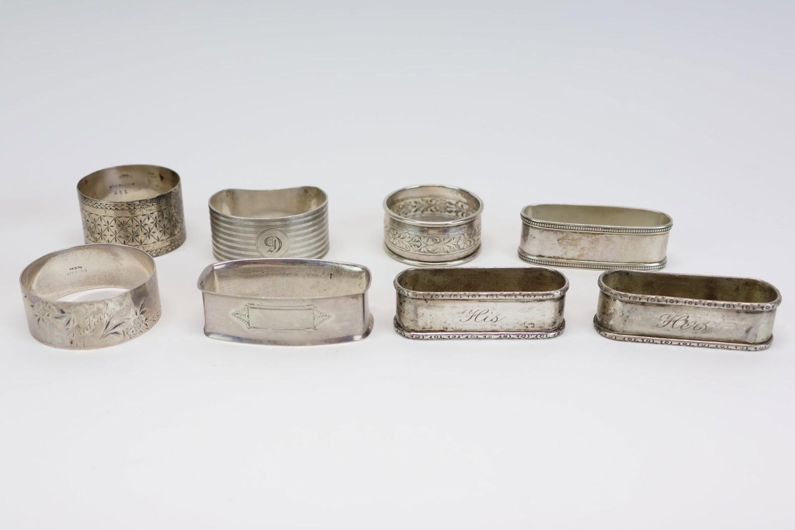Group of Eight Assorted Napkin Rings (1 of 10)