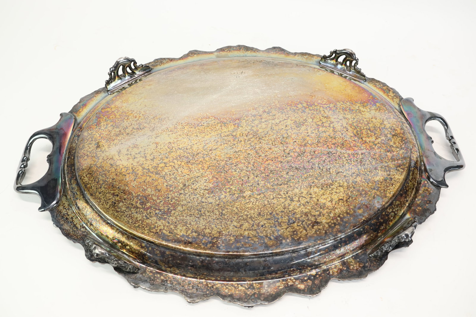 Two Silver Plated Serving Trays - 10