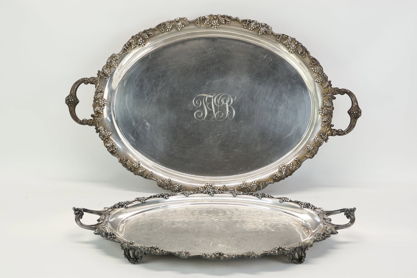 Two Silver Plated Serving Trays (1 of 12)