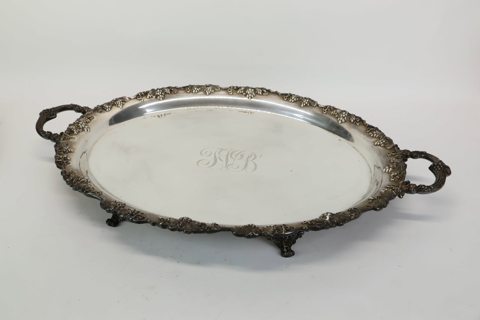 Two Silver Plated Serving Trays - 4