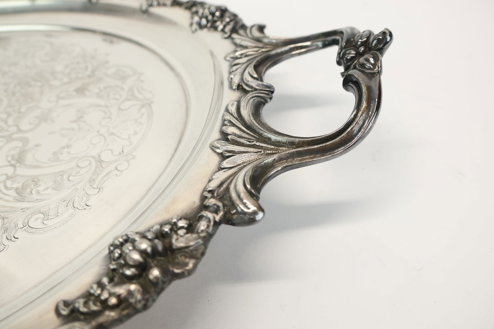 Two Silver Plated Serving Trays - 9