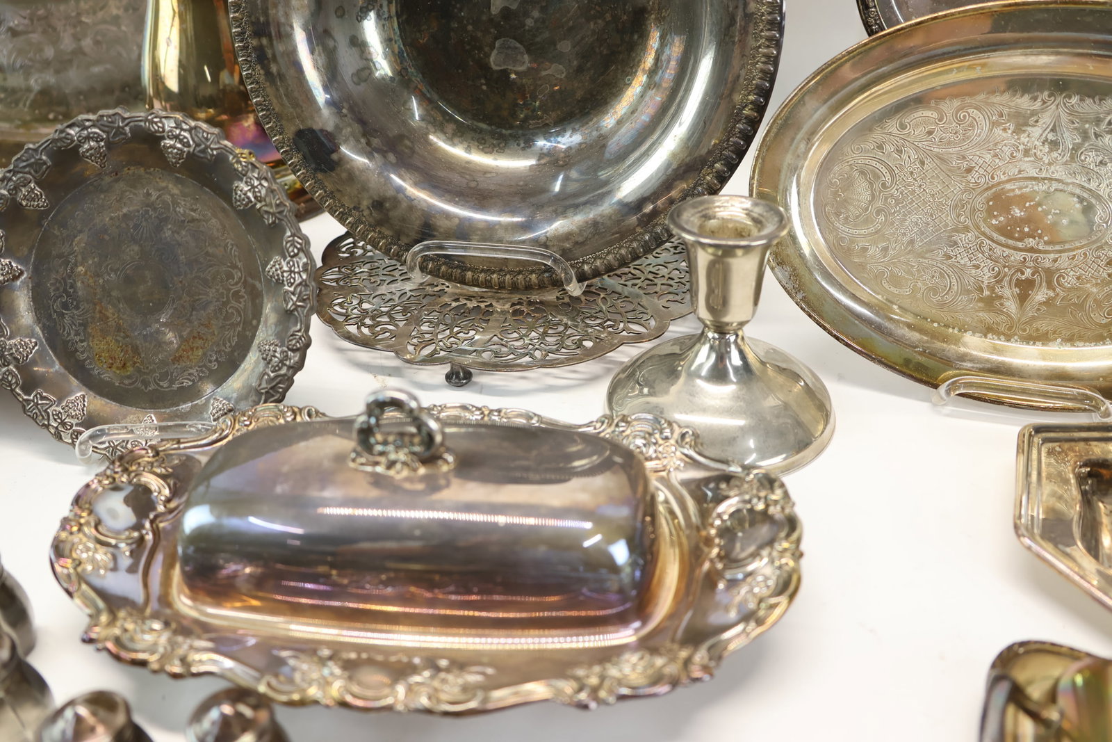 Group of Assorted Silverplated Table Articles - 6