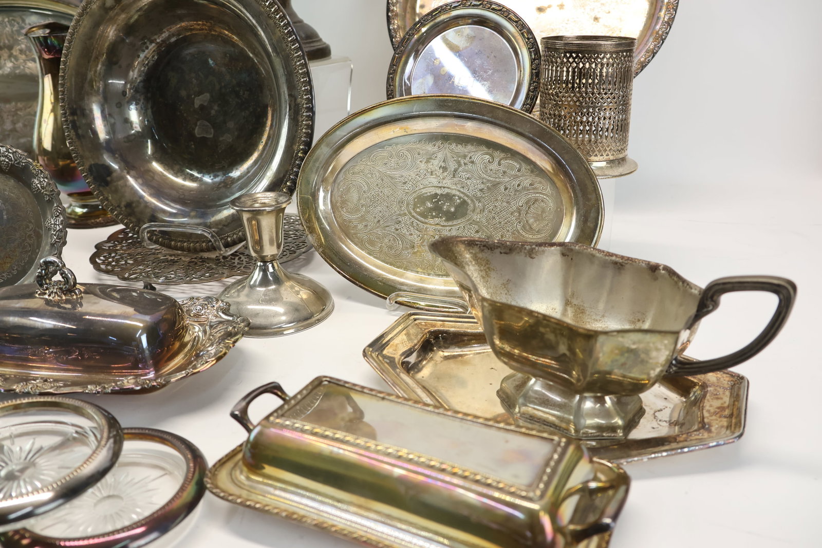 Group of Assorted Silverplated Table Articles - 7