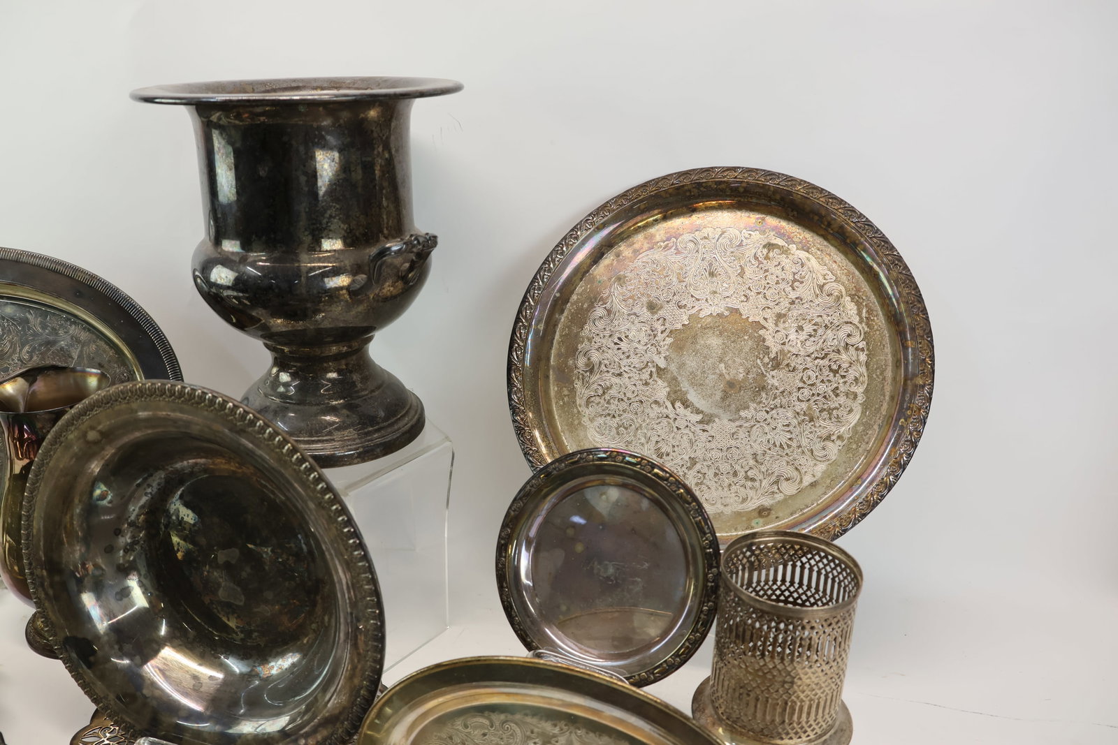 Group of Assorted Silverplated Table Articles - 8