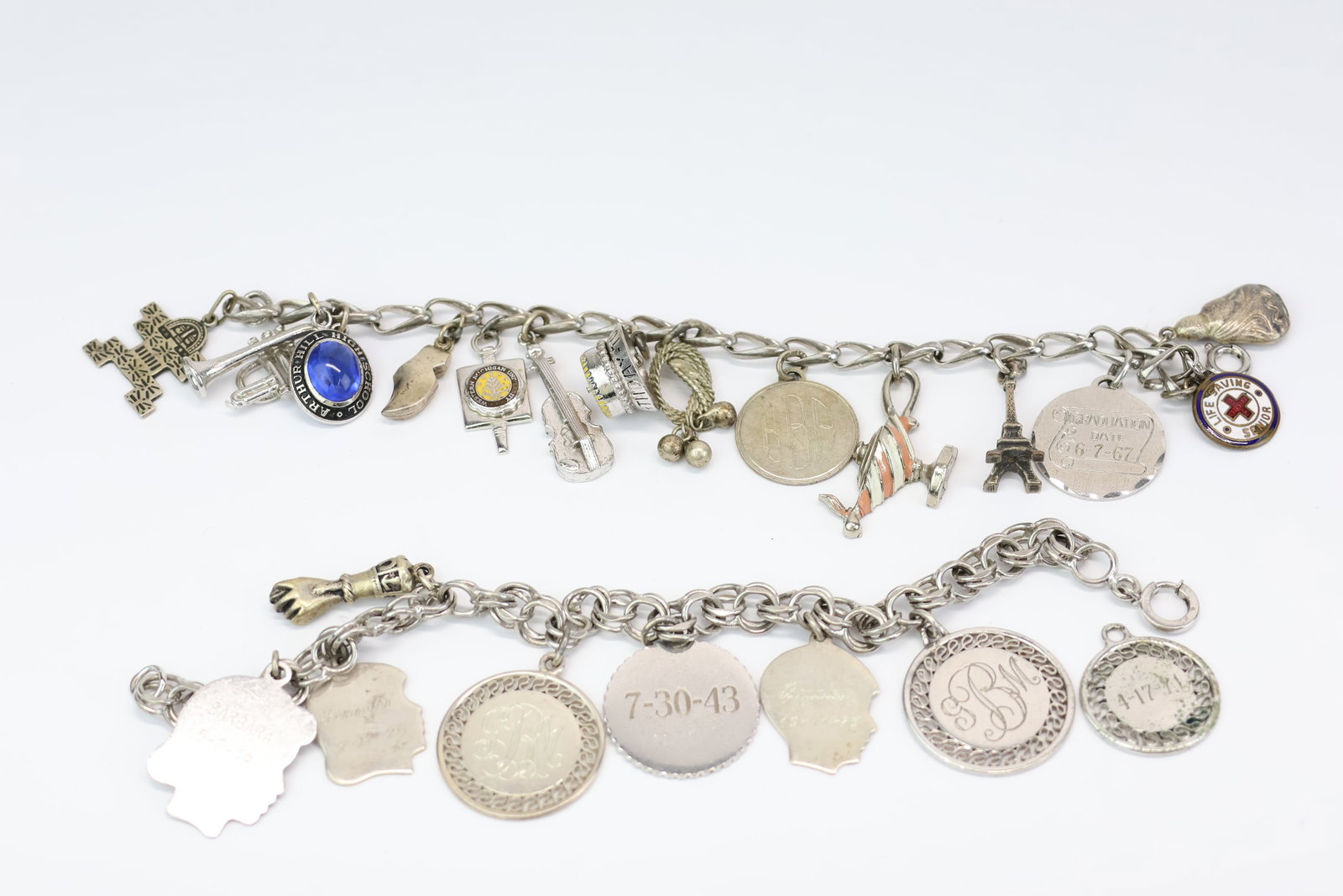 Sterling Silver Silhouette Charm Bracelet (1 of 9)