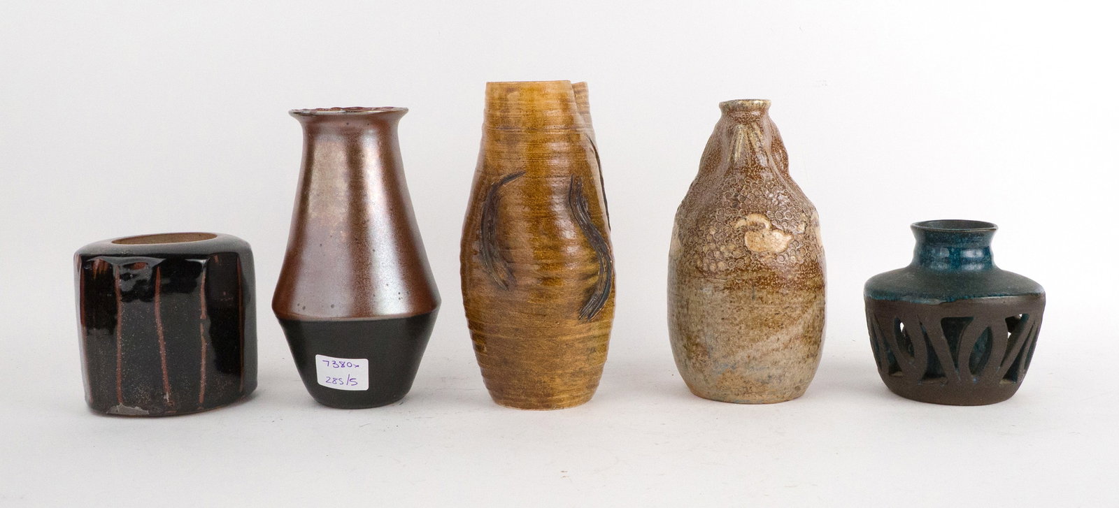 Five Art Pottery Vases - 3