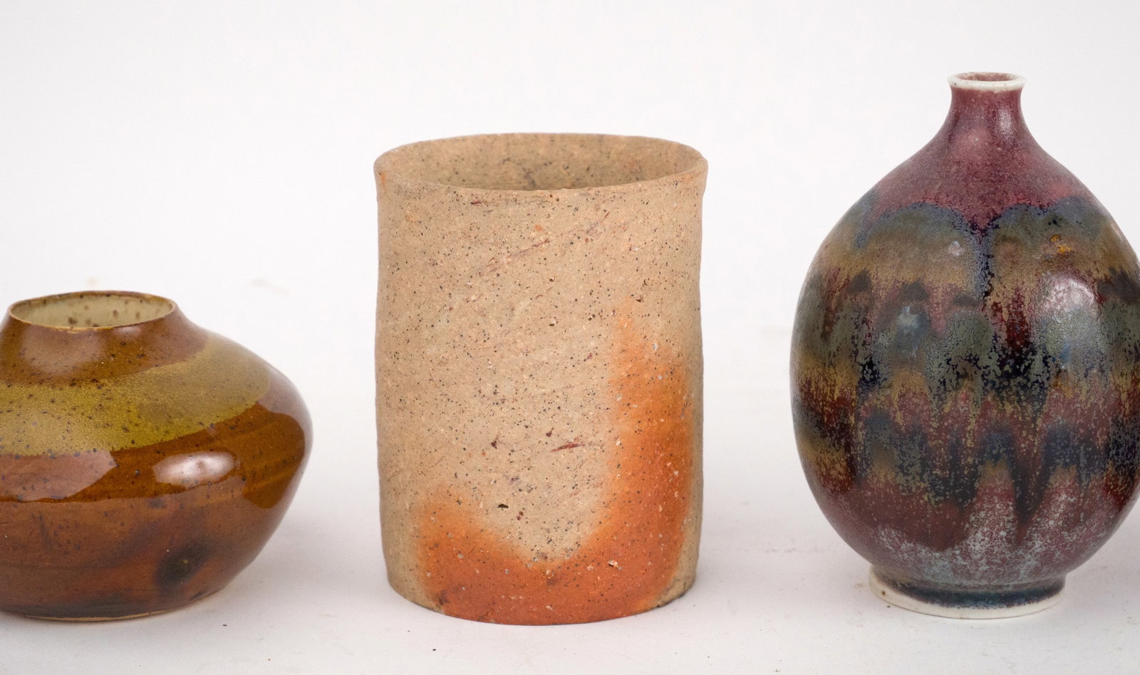 Seven Small Art Pottery Table Articles - 2